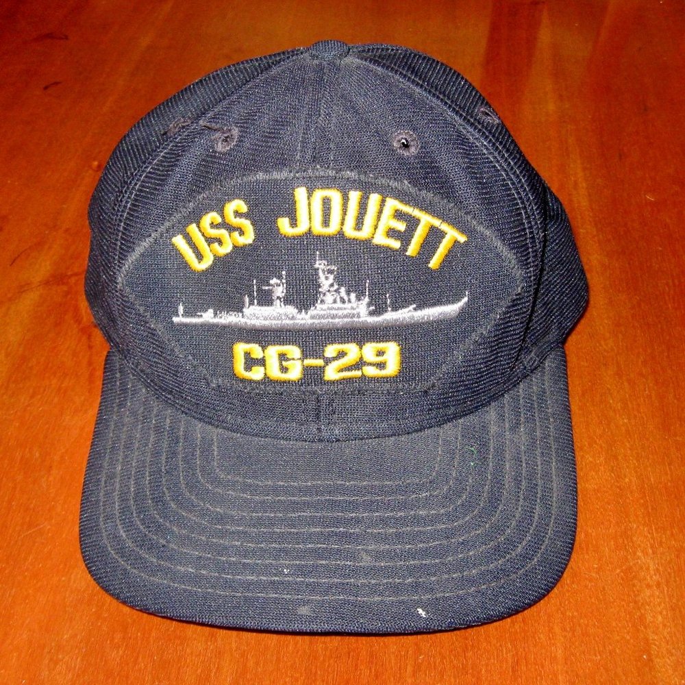 USS Jouett CG-29 Patch Vintage New Era Snapback Baseball Cap Made in USA